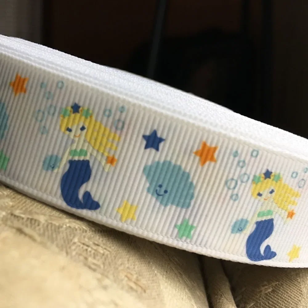 5/$24 grosgrain Ribbon 7/8” NEW 5 yards mermaid